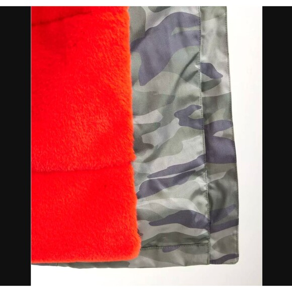 Torrid 1x Camo Twill Parka Faux Fur Lined Hood Winter Coat Water Wind Resistant - Picture 6 of 7